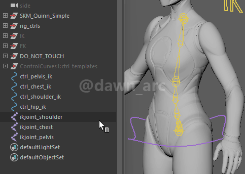 [Maya]Rigging 10 - Spine IK